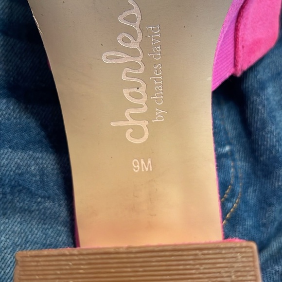 Charles by Charles David Pink Fuchsia Elyse Platform Sandals Women’s 9 - Picture 11 of 11